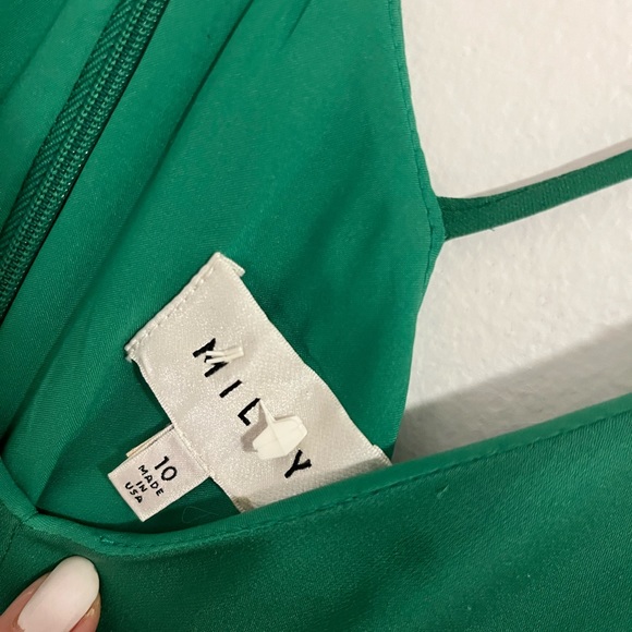 Milly green cocktail dress, size 10. - Picture 2 of 3